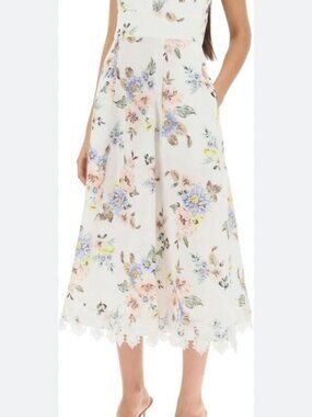 chinese dress ladies Cascadian Yellow Floral Tiered Mini Dress